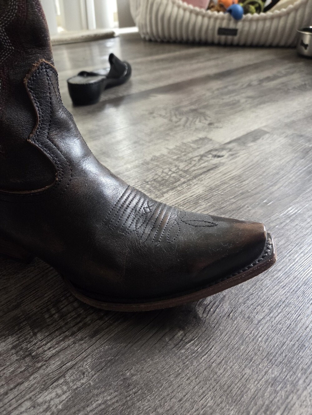 Freebird Woodland Classic Western Leather Cowboy Boots - Black Sz 9 - Picture 4 of 13
